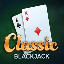 Classic Blackjack online game logo by Red Tiger Gaming on slothubcasino.gr
