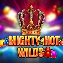 Mighty Hot Wilds slot logo by Inspired Gaming at SlotHub Casino
